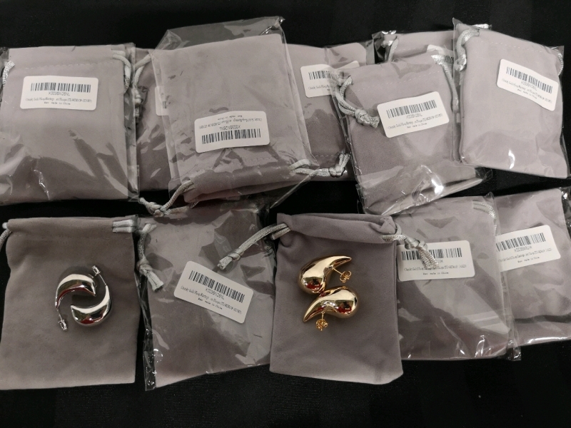 12 New 925 Post Earrings - Teardrop Shape