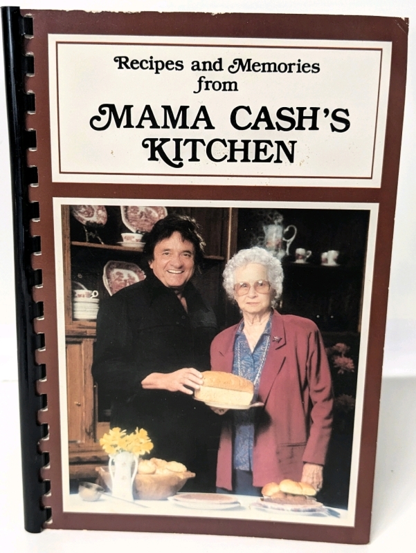 Attention Fans of Johnny Cash! SIGNED Copy of "Recipes and Memories from Mama Cash's Kitchen" - Signed by Cash's Mum