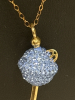 Sis By Simone I Smith 18k Gold Over Sterling Silver Necklace Light Blue Crystal Mini Lollipop Pendant Taste of Hope - 4