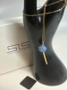 Sis By Simone I Smith 18k Gold Over Sterling Silver Necklace Light Blue Crystal Mini Lollipop Pendant Taste of Hope - 5