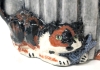 Adorable Signed Cats & Trash Can Teapot | 6.75" Tall - 3