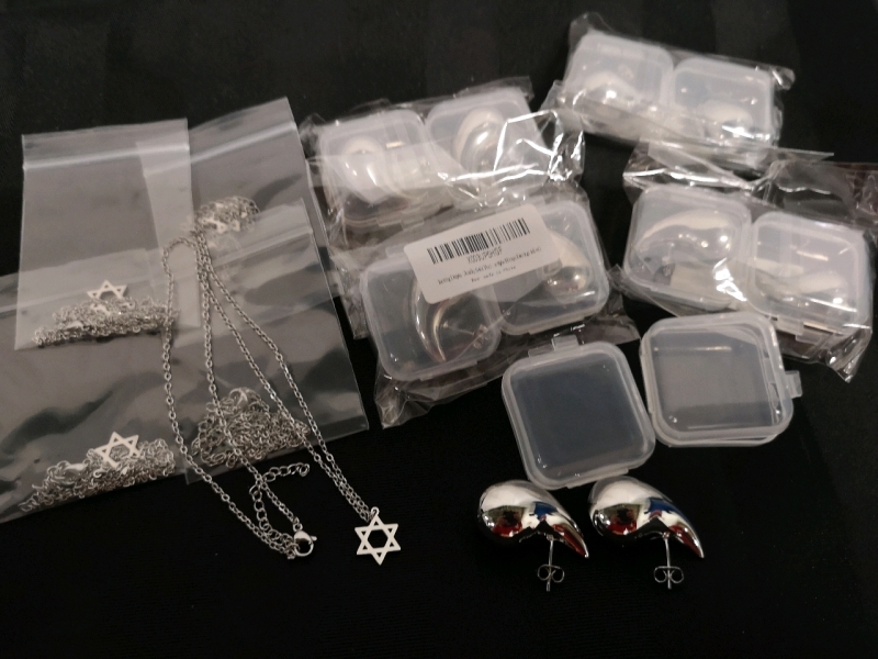 10 New Silver Tone Earrings & Necklaces