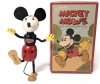 Schylling Retro Disney Collection: Mickey Mouse FUN-E-FLEX Wooden Doll w Original Box | 5.5" Tall