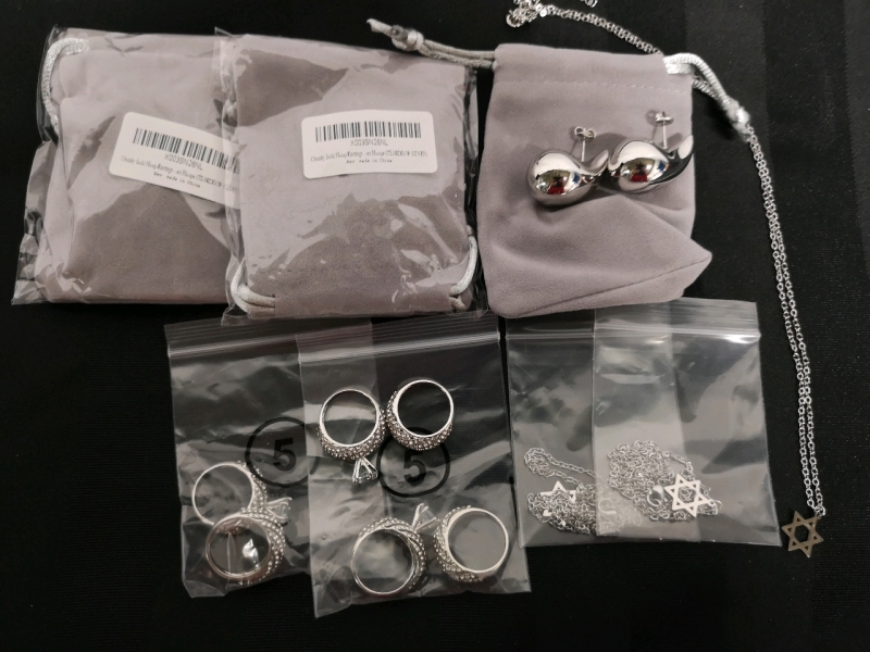 New 925 Post Earrings + Ring Sets + Necklaces