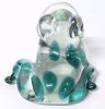 Large Cartoonish Murano-Style Art Glass Funny Frog Paperweight | 3.75" Tall - 3
