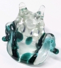 Large Cartoonish Murano-Style Art Glass Funny Frog Paperweight | 3.75" Tall - 6