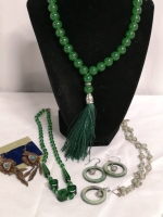 Stunning Green Hue Jewelry - Necklaces & Earrings