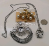 Gold & Silver Tone Earrings, Brooches & Necklace - 3