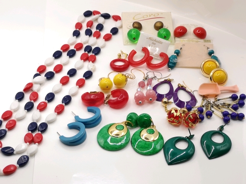 Fun Colourful Jewelry - Earrings & Necklace