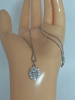 Elegant Classic 925 Sterling Silver Cubic Zirconia Pendant 925 Box Chain Diamonelle Logo Box - 6