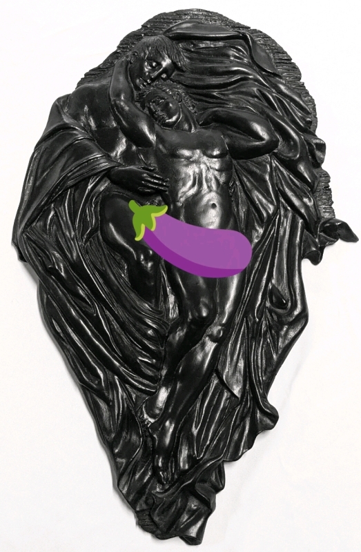 Stunning Large Nude Male Relief Couple Wall Art from Toronto Artist | Limited Edition 33/2500 | 14" x 22.25" Long