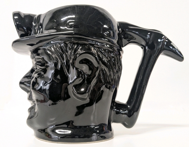 Fantastic Signed Mad Potter Nova Scotia Ceramic Sydney Coal Miner Tankard Mug | 5.5" Tall