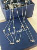 Three 925 Sterling Silver PAJ CZ Station Set Necklaces Diamonelle in Logo Box Drawstring Pouch - 2