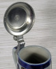 G&ouml;ebel - Merkelbach Salt Glaze Beer Stein with Pewter Lid . Measures 12" Tall . No chips or cracks - 4