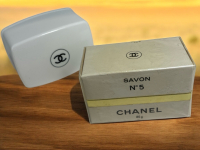 Vintage Chanel 3 Piece Soap Dish Set Sealed Chanel No 5 Bar Soap 85g