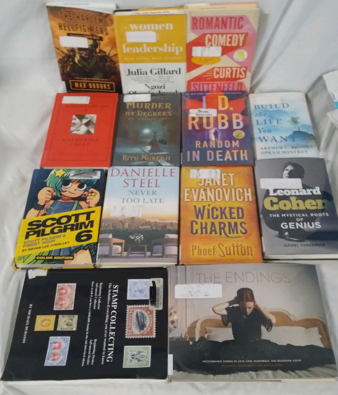 12 Mostly Hardcover Books / Graphic Novels: Scott Pilgrim, Never Too Late, Murder By Degrees And More!