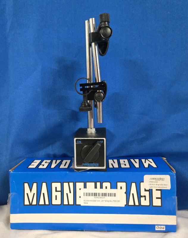 New | Accusize Magnetic Base Dial Indicator | 9" Tall