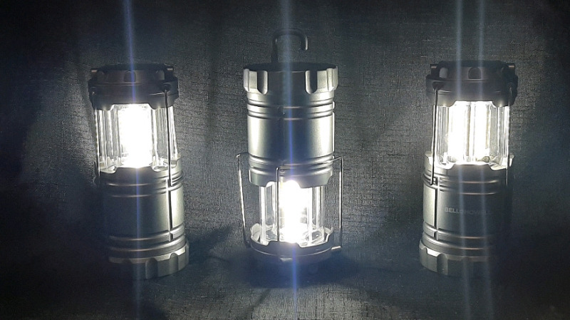 3 New TacLight Compact Hangable Lanterns - Tested and Fully Functional
