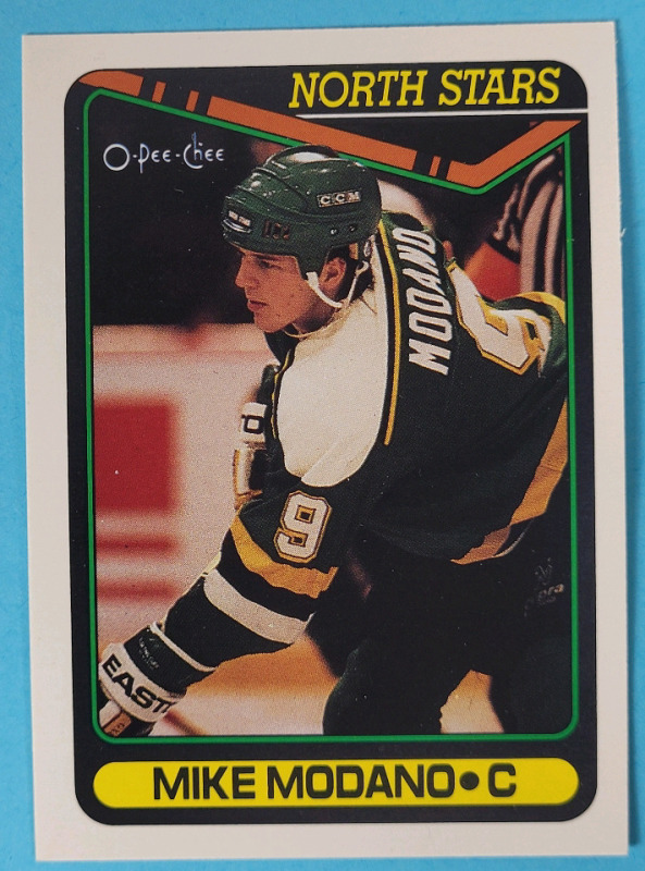 1990 - 91 O Pee Chee NHL Hockey Mike Modano #348 Rookie Trading Card