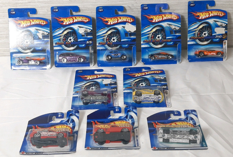 (10) 2000 Hot Wheels Singles, No Duplicates