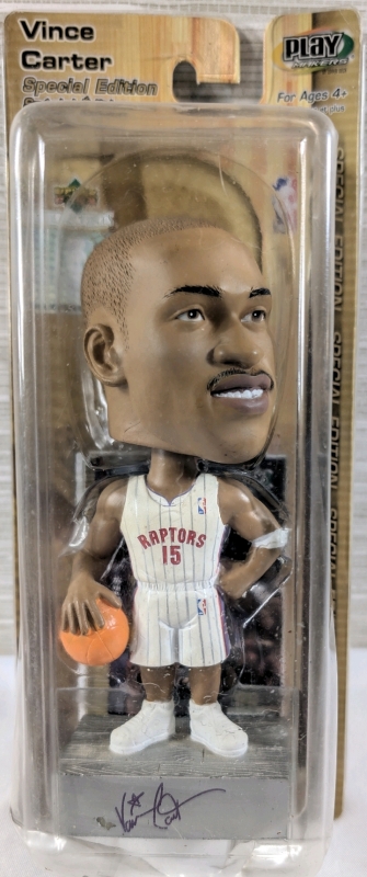 New 2002 Upper Deck NBA Toronto Raptors Vince Carter Special Edition Bobblehead With Trading Card