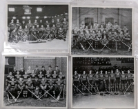 1930s Lot Of 4 Oshawa General Team Picture Prints Canadian Junior Hockey Team
