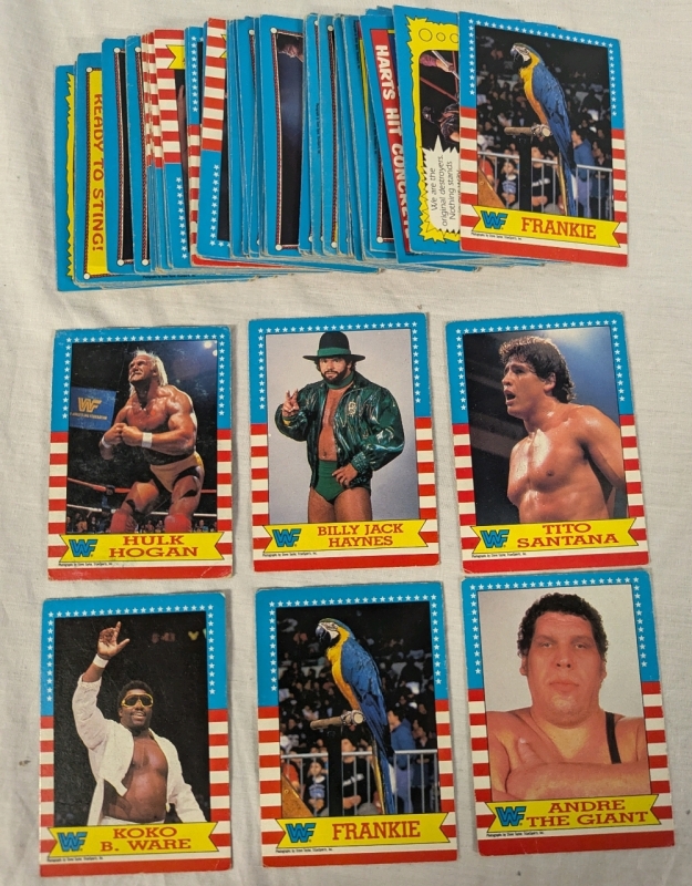50+ TitanSports WWF Trading Cards. Duplicates Present.