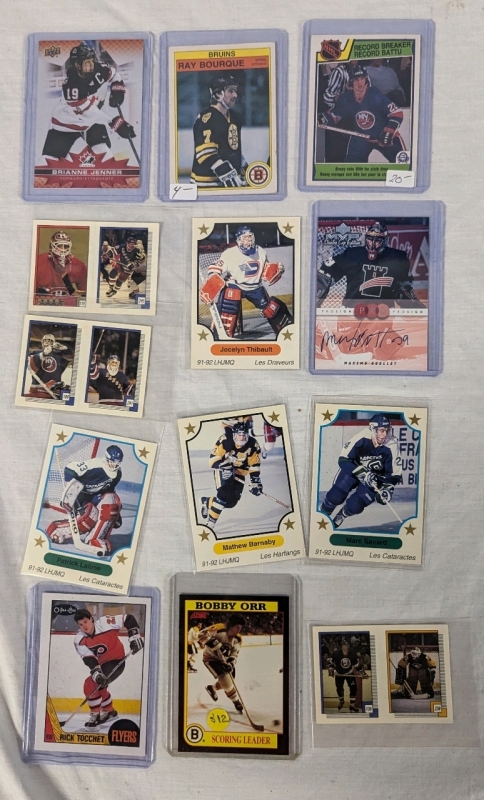 13 1983-2021 Hockey Trading Cards, NHL and Women's Team Canada. Includes O-Pee-Chee, UpperDeck, 7th Inning Stretch