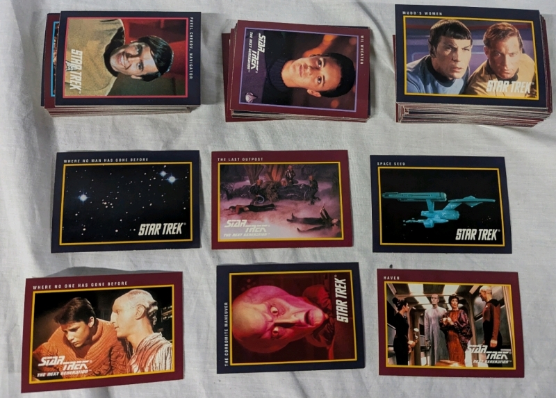 160 1991 Impel Star Trek Trading Cards. Complete Set.