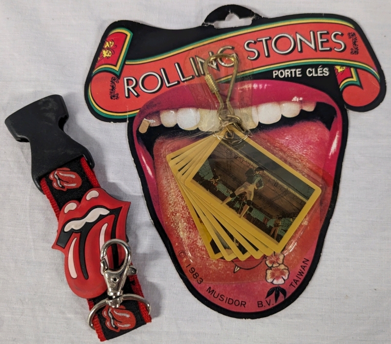 Rolling Stones Keychains. Sealed Keychain from 1983