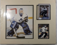 1992-93 Felix Potvin Toronto Maple Leafs Trading Card & 1995 KRSI Collectible Felix Potvin Toronto Maple Leafs Numbered Print 0994 of 12,500