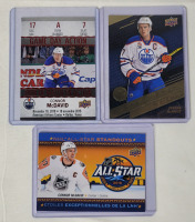 2018 UD Tim Hortons CONNOR McDAVID Trading Cards , Three (3) Cards