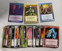 40+ Cards from Chaotic the Collectible Trading Card Game. Holographic and Rares Present.