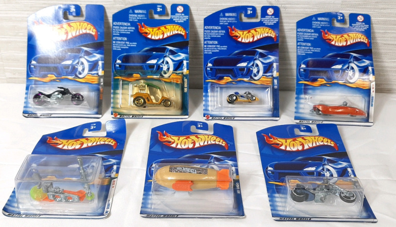 (7) 2000's Hot Wheels Special Vehicles, No Duplicates