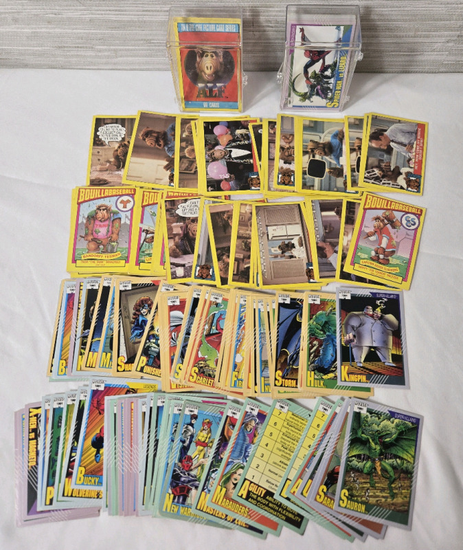 100+ 1988-1991 | ALF & Marvel Trading Cards