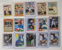 1970s - 1980s MLB Baseball Trading Card Singles , 15 Trading Cards