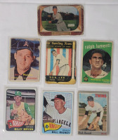 1950s & 1960s MLB Baseball Trading Cards , Seven (7) Cards