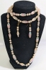 3 Necklace & Earrings Sets | 2 Pairs of Earrings are for Pierced Ears, 1 Pair Clip-Ons | Necklaces 16" - 46" Long - 3