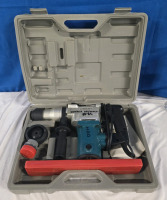 Corded 1" Hammer Drill W/ Carry Case & Drill Bits | Case Measures 18" x 13" x 4" * Tested & Wokring *