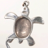 Adorable Twin 925 Sterling Silver + Opal Sea Turtle Charms | 0.75" Long ea - 3