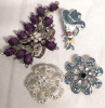 4 Statement Brooches