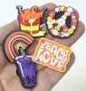 25 New Assorted Groovy & Foodie Croc Charms | Most Around 1" Tall - 2