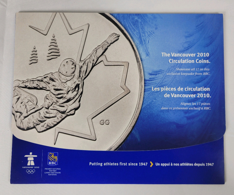 2010 Canadian Vancouver Winter Olympics Loonie & Quarter Set , Complete