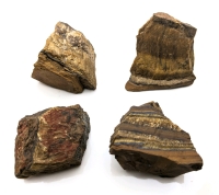4 Pieces of Natural Raw Tiger Eye Stones.
