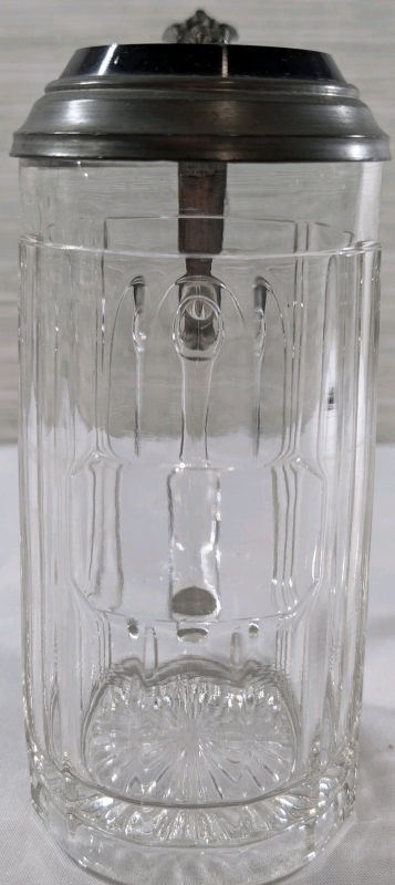 Vintage German Glass Beer Stein
