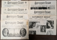 1930 Saturday Night Review Newspapers 7 Editions