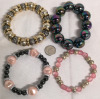 8 Large Beaded Bracelets - 2