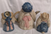 1992 Mayco Decorative Bunny Tea Set - Teapot, Creamer & Sugar - 6