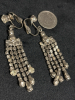 Splendid Vintage Clear Rhinestone Statement Drop Necklace Drop Earrings - 6