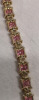 925 FAS Pink & White Tennis Bracelet - 7.5" Long - 3